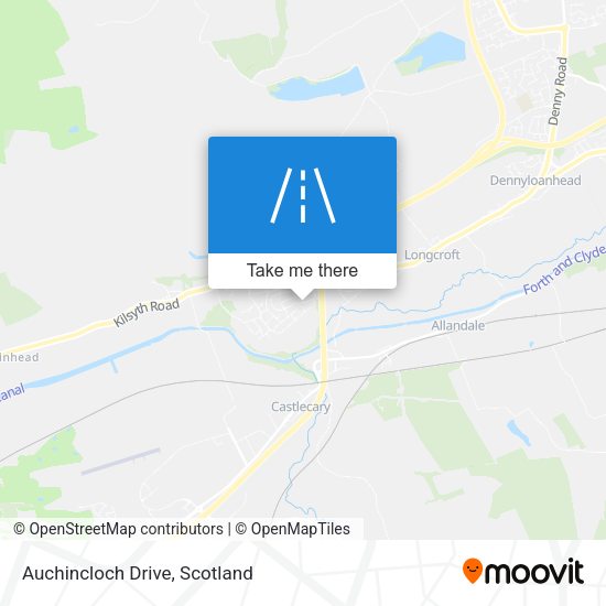 Auchincloch Drive map