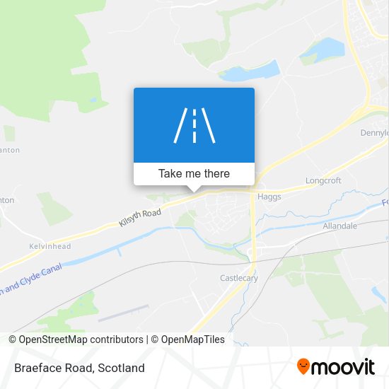 Braeface Road map