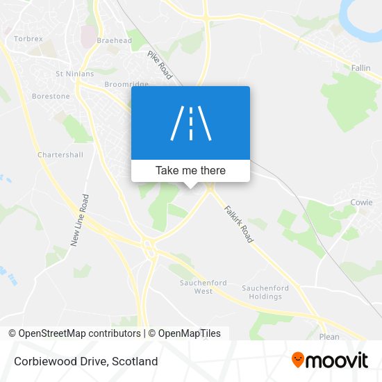Corbiewood Drive map
