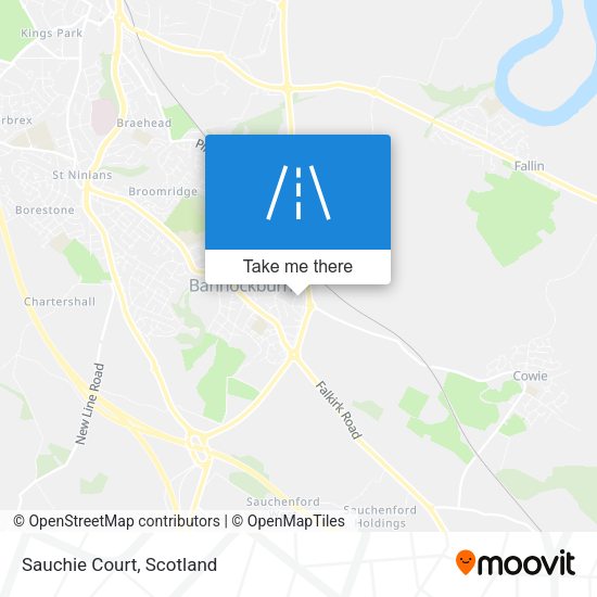 Sauchie Court map