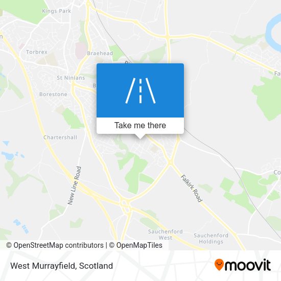 West Murrayfield map