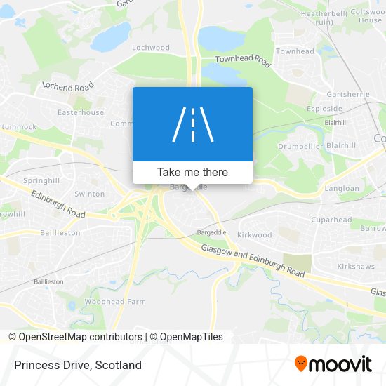 Princess Drive map