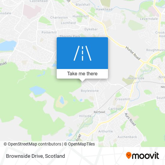 Brownside Drive map