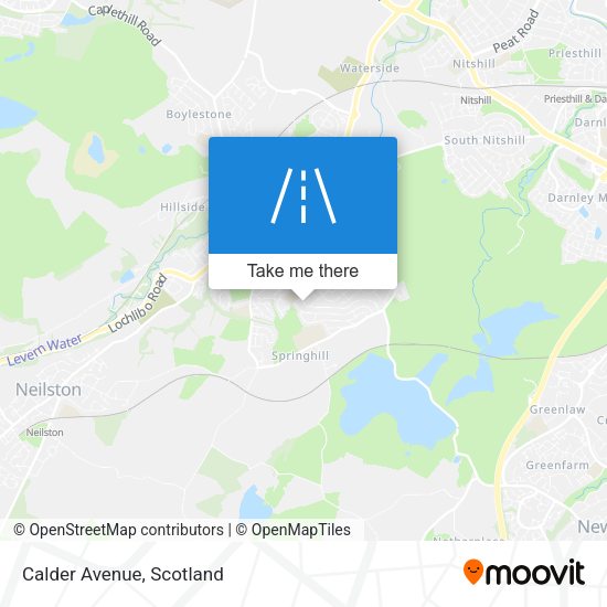 Calder Avenue map