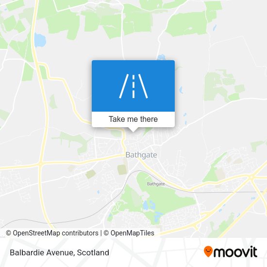 Balbardie Avenue map