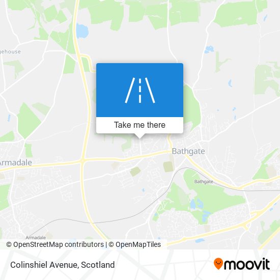 Colinshiel Avenue map