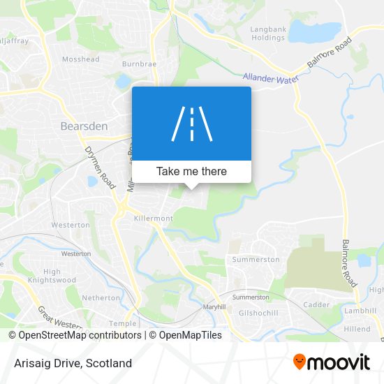 Arisaig Drive map