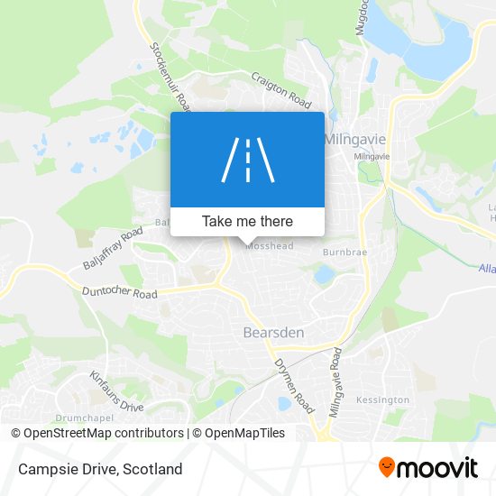Campsie Drive map