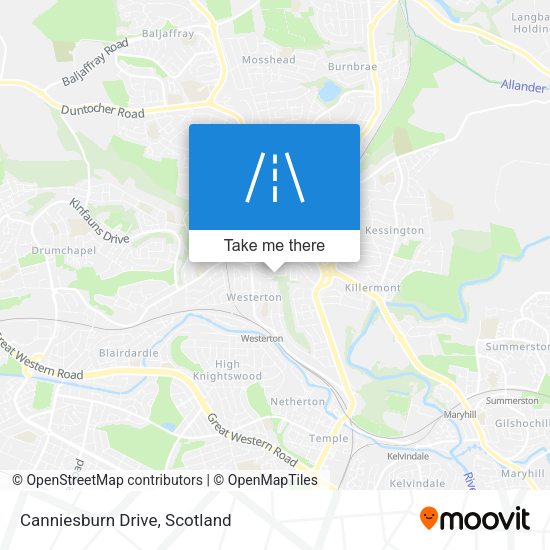 Canniesburn Drive map