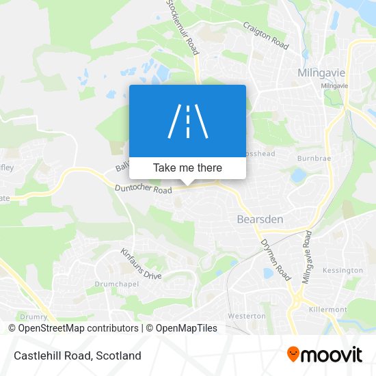 Castlehill Road map