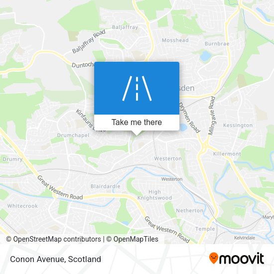 Conon Avenue map