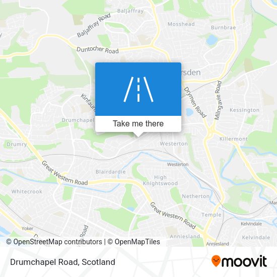 Drumchapel Road map