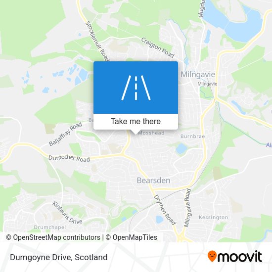 Dumgoyne Drive map