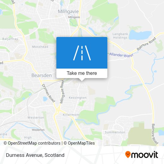 Durness Avenue map
