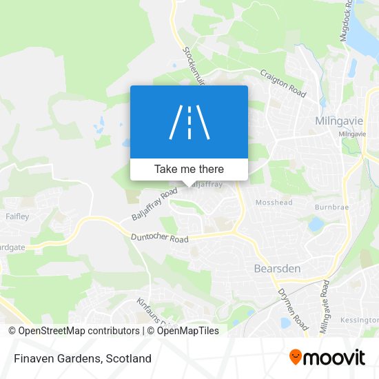 Finaven Gardens map