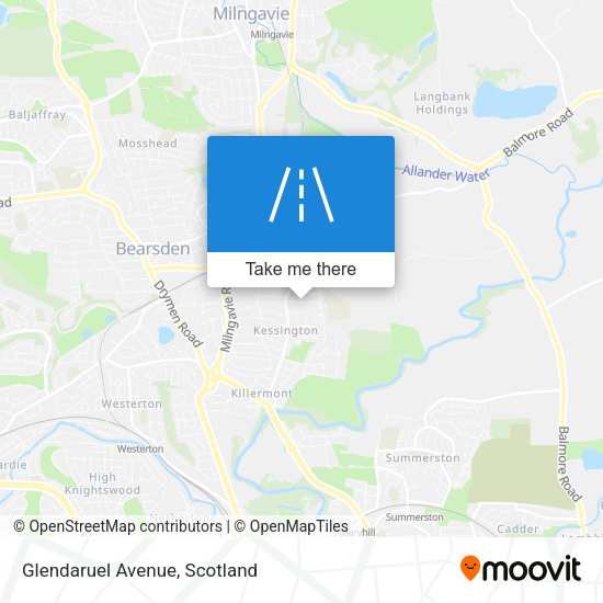 Glendaruel Avenue map