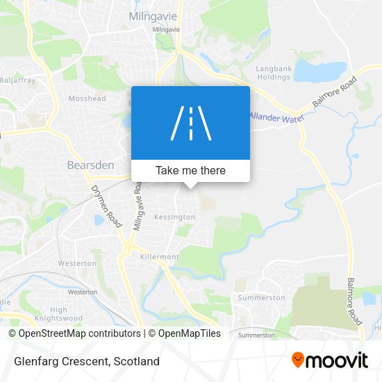 Glenfarg Crescent map