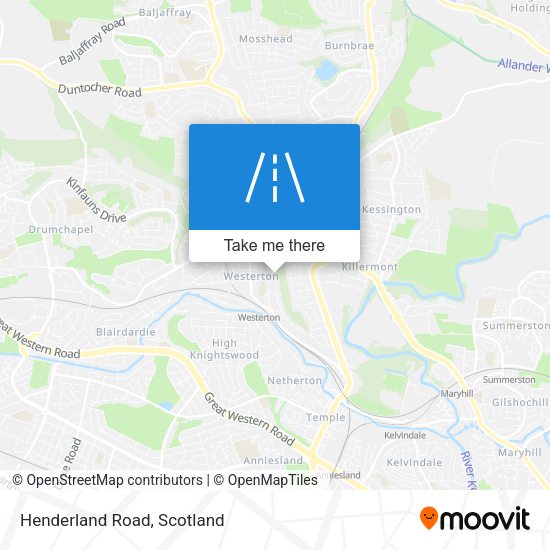 Henderland Road map