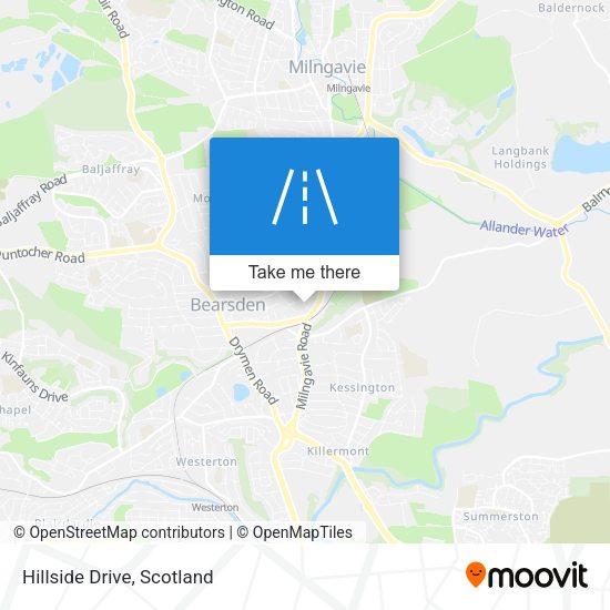 Hillside Drive map