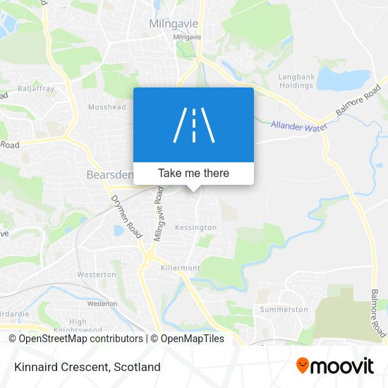 Kinnaird Crescent map