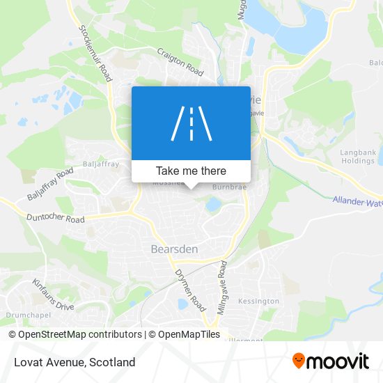 Lovat Avenue map