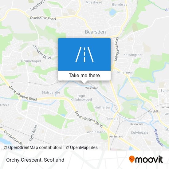 Orchy Crescent map