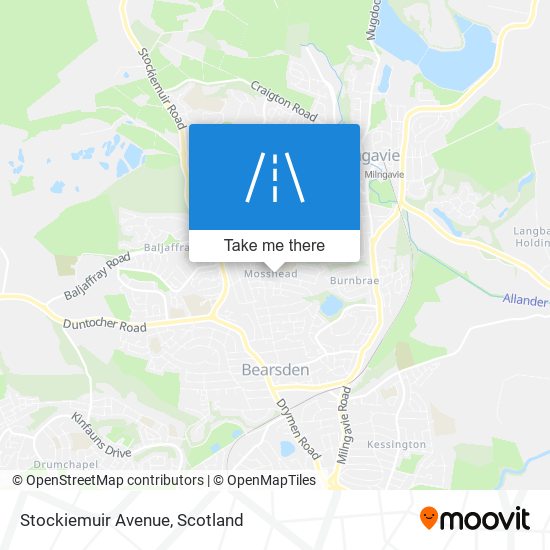 Stockiemuir Avenue map