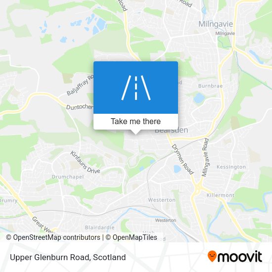 Upper Glenburn Road map