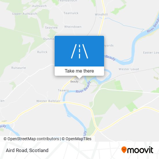 Aird Road map