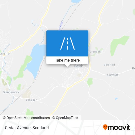 Cedar Avenue map