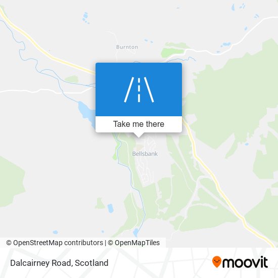 Dalcairney Road map