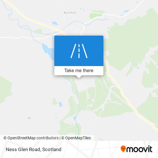 Ness Glen Road map