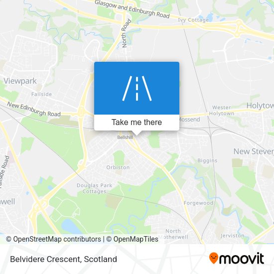 Belvidere Crescent map