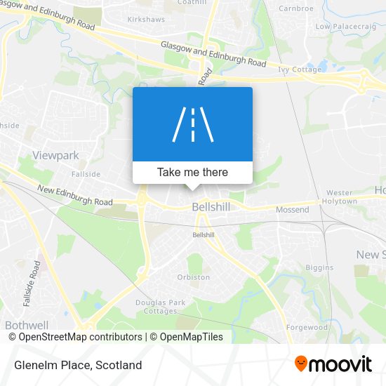Glenelm Place map