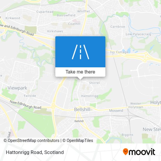 Hattonrigg Road map