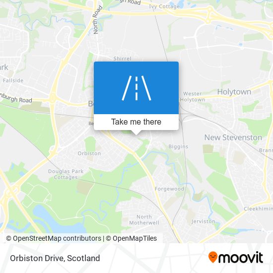 Orbiston Drive map