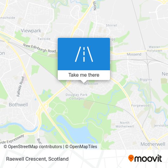 Raewell Crescent map