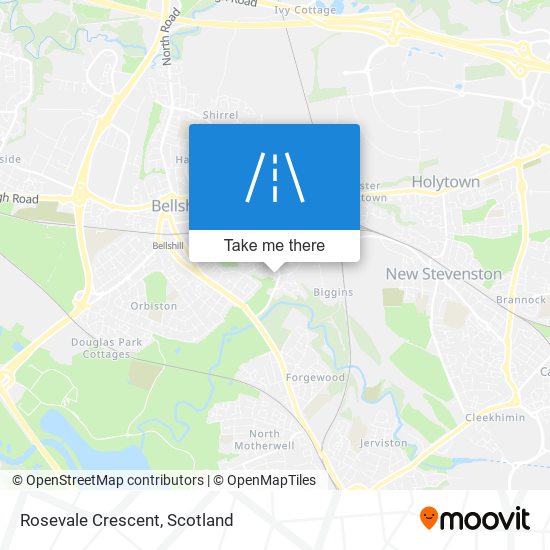 Rosevale Crescent map