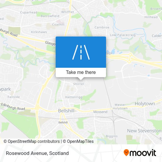 Rosewood Avenue map