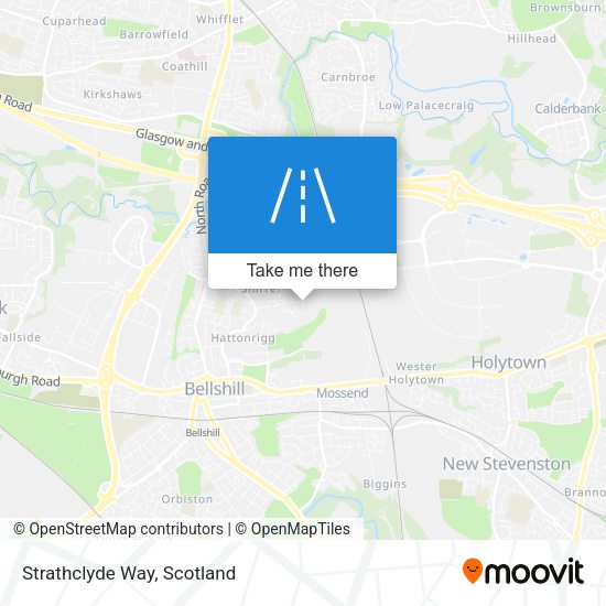 Strathclyde Way map