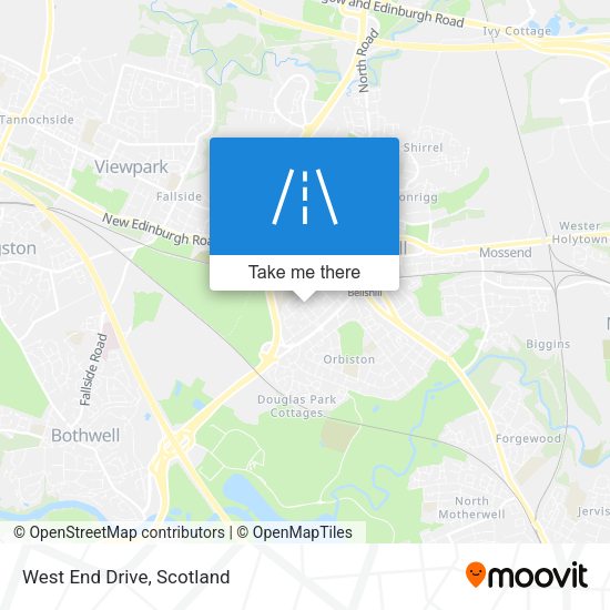 West End Drive map