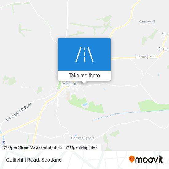 Colliehill Road map