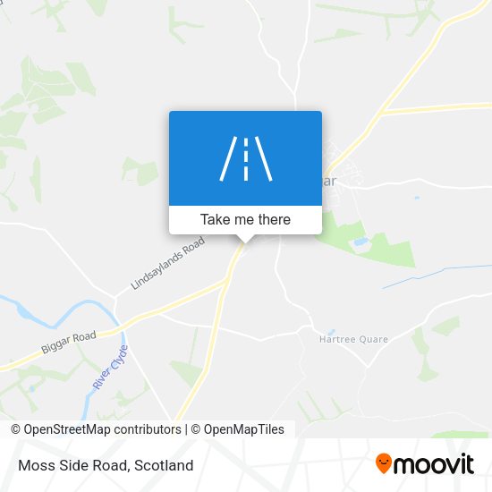 Moss Side Road map