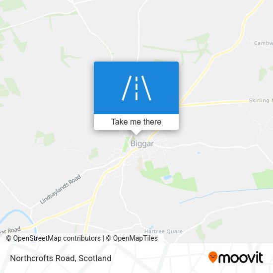 Northcrofts Road map