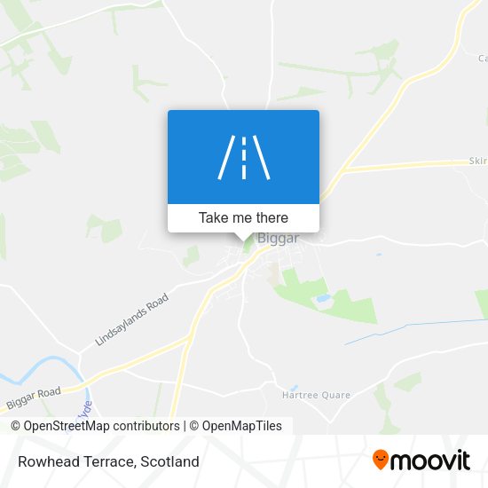 Rowhead Terrace map