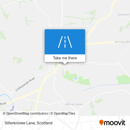 Sillerknowe Lane map