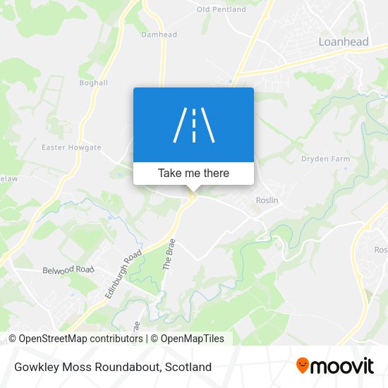 Gowkley Moss Roundabout map