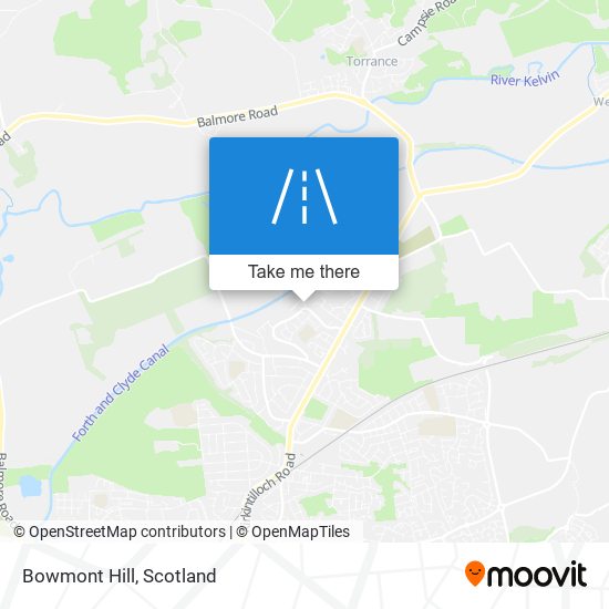 Bowmont Hill map