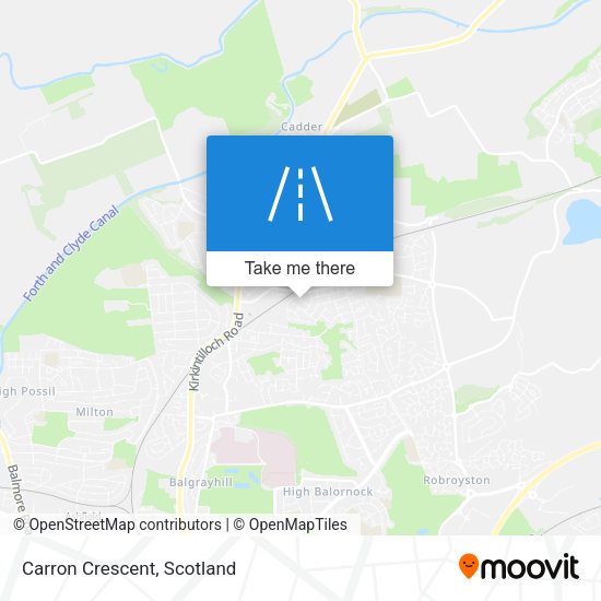 Carron Crescent map