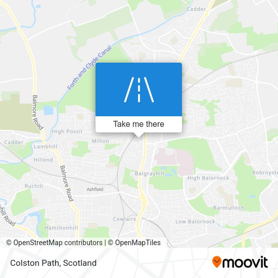 Colston Path map